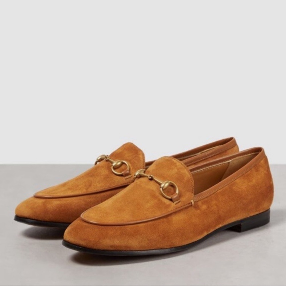 Gucci Brown Loafers with Gold Detail - Picture 2 of 5